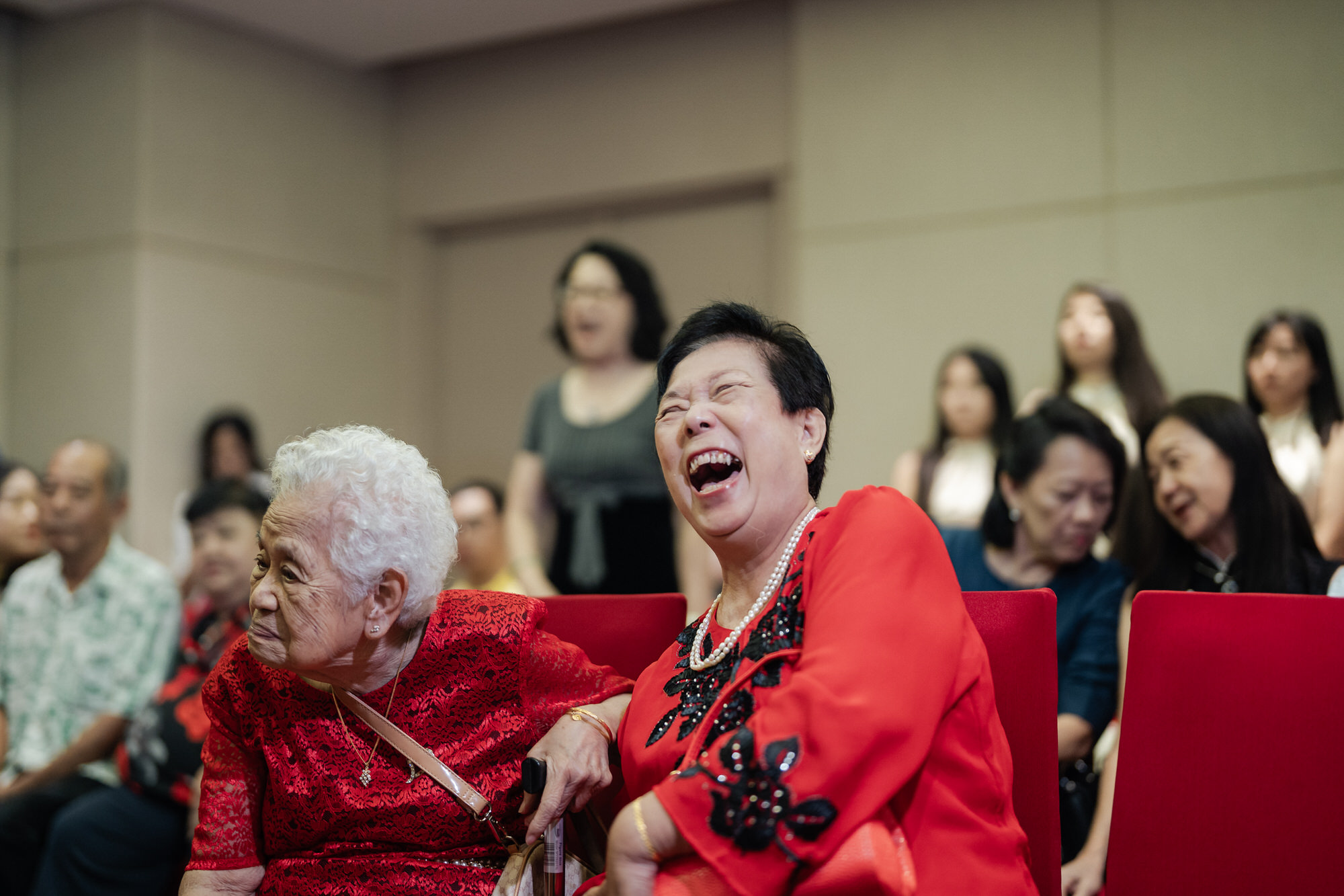 Emotional church wedding guest reaction in Penang by JONAJEAN